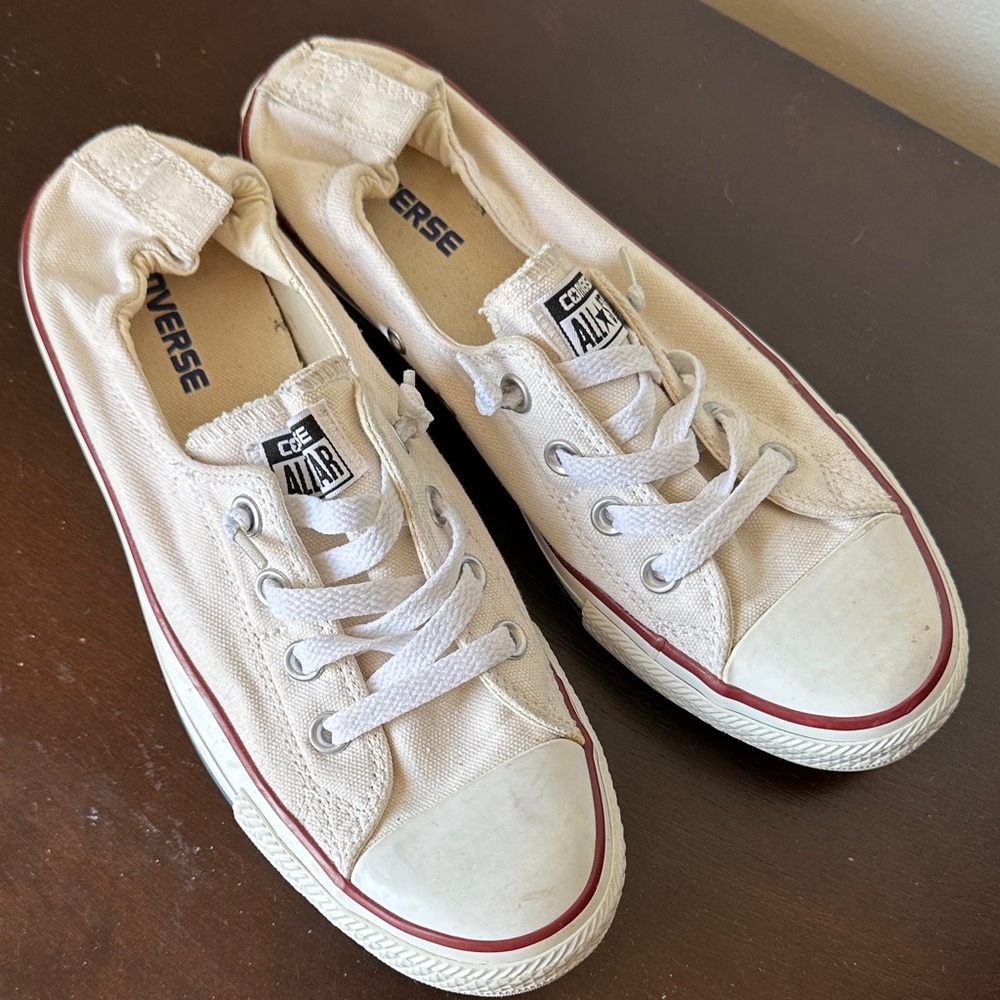 Converse Off-White Canvas Sneakers